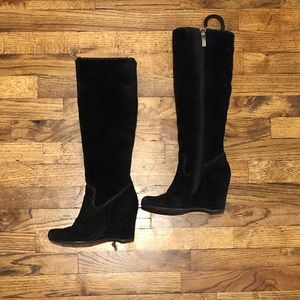 Anthropologie Bussola Wedge Boots Size 8